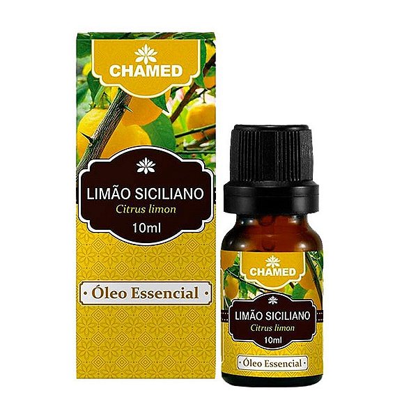 Óleo Essencial De Limão Siciliano Chamed 10ml Pacote 1Kg