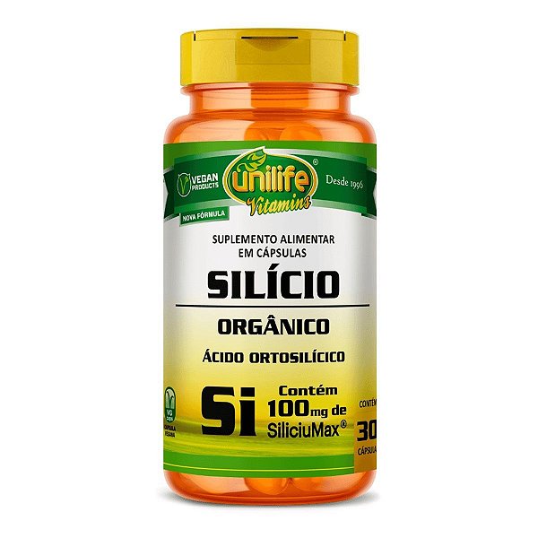 Silício Orgânico Siliciumax Unilife 60 Cápsulas Pacote 1Kg