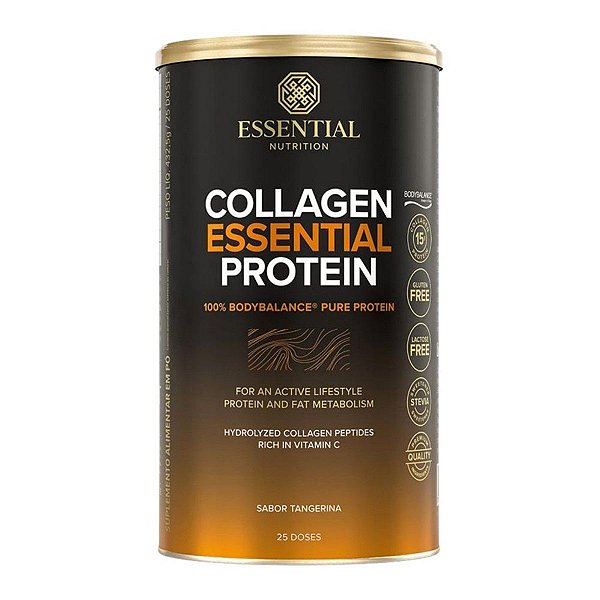 Collagen Essential Protein Tangerina Essential Nutrition 432.5g