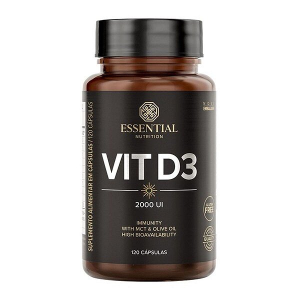 Vit D3 2000UI Essential Nutrition 120 Cápsulas