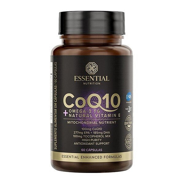 Coq10 + Omega 3Tg + Vitamina E Essential Nutrition 60 Cápsulas