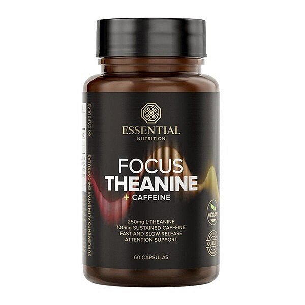 Focus Theanine + Caffeine Essential Nutrition 60 Cápsulas