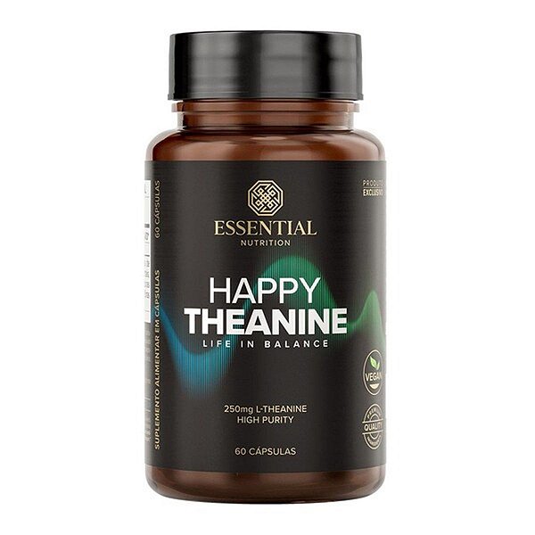 Happy Theanine Essential Nutrition 60 Cápsulas