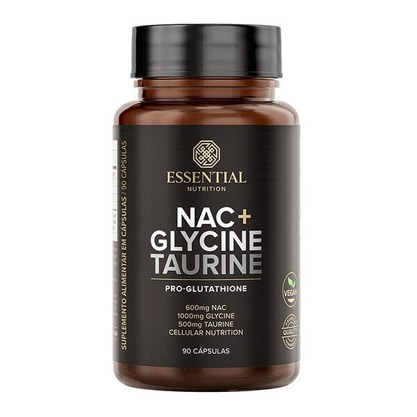 Nac + Glycine + Taurine Essential Nutrition 90 Cápsulas