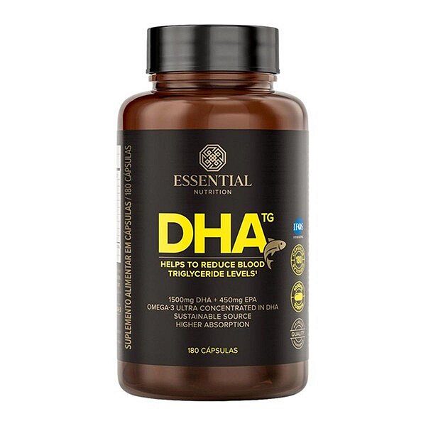 DHA TG 1g Essential Nutrition 180 Cápsulas