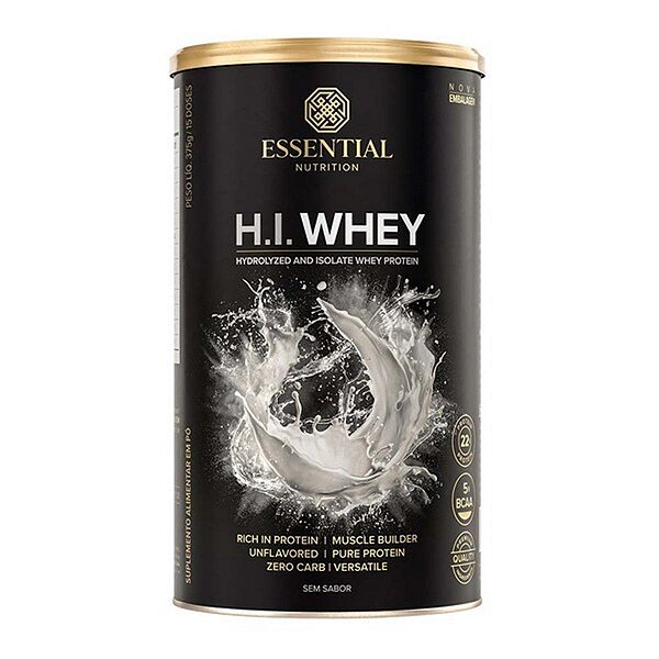 Hi Whey Sem Sabor Essential Nutrition 375g