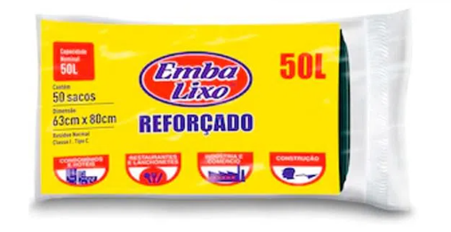 Saco Para Lixo 50 L Reforçado Embalixo