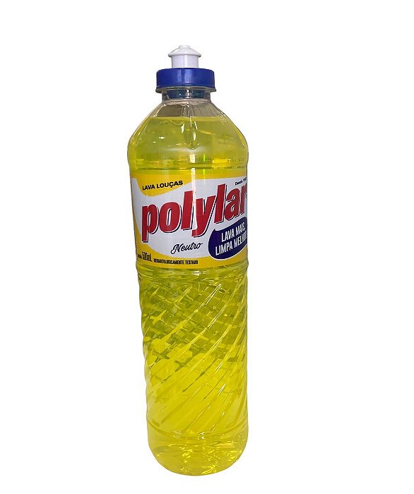 Lava Louças Detergente Neutro Polylar 500 mL
