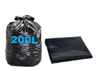 Saco Para Lixo 200L Preto Kubera