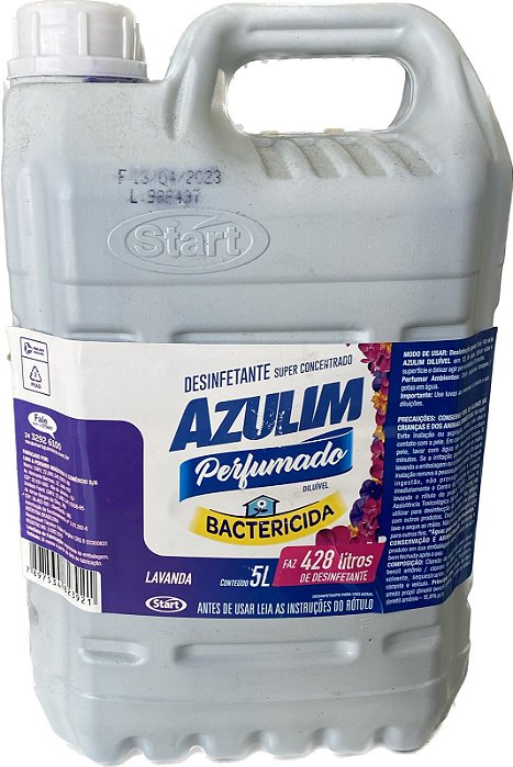 Desinfetante Super Concentrado Lavanda 5L Rende 428L Azulim