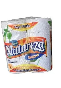 Papel Toalha Para Cozinha Folha Duplas 2 Rolos Natureza