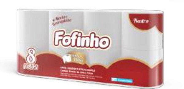 Papel Higiênico Folha Dupla 8 Rolos Fofinho