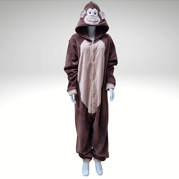 Kigurumi Pijama Macacão - Macaco