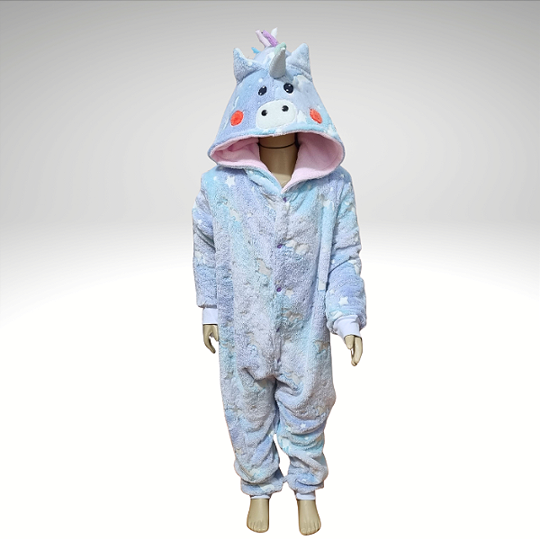 Kigurumi Pijama Macacão - Unicórnio