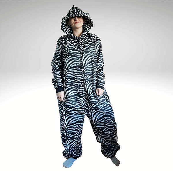 Kigurumi Pijama Macacão - Zebra