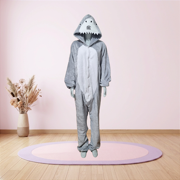 Kigurumi Pijama Macacão - Tubarão