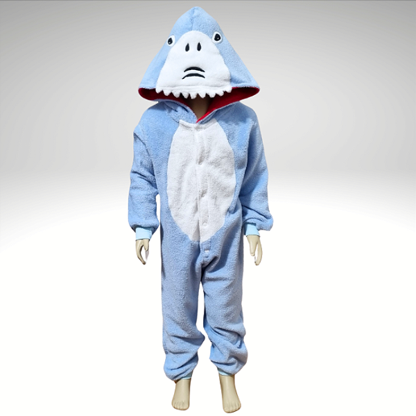 Kigurumi Pijama Macacão - Tubarão