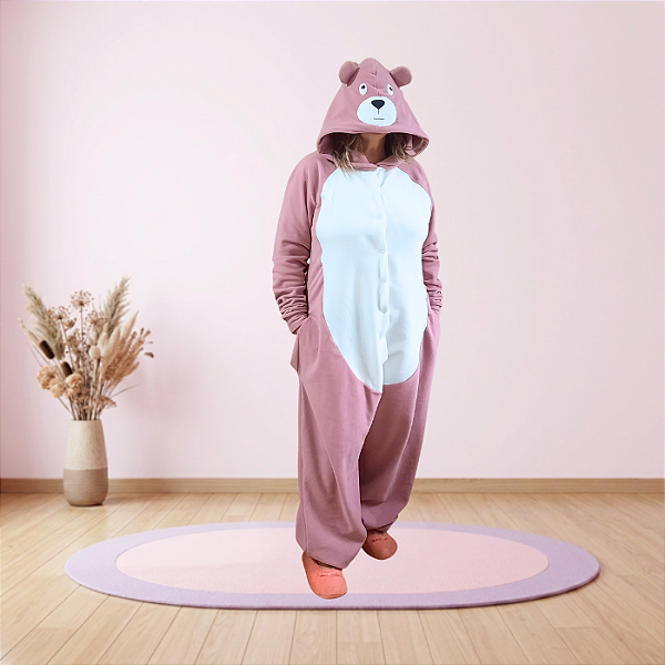 Kigurumi Pijama Macacão - Urso
