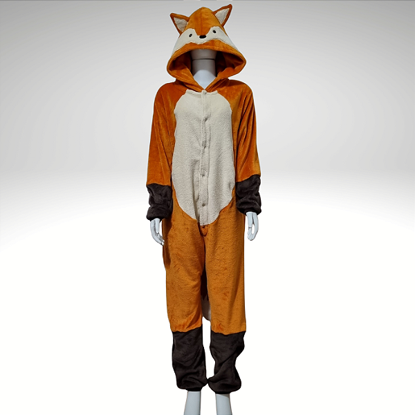 Kigurumi Pijama Macacão - Raposa