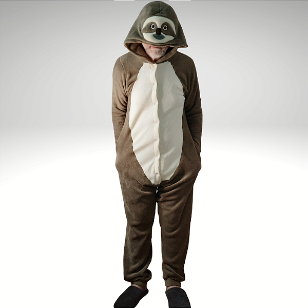 Kigurumi Pijama Macacão - Preguiça