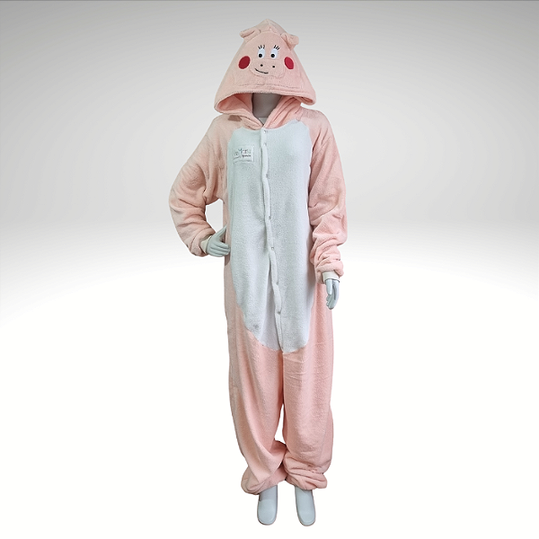 Kigurumi Pijama Macacão - Porquinho