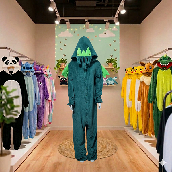Kigurumi Pijama Macacão - Cthulhu