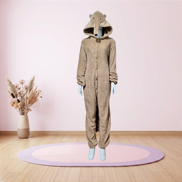Kigurumi Pijama Macacão - Tamanduá