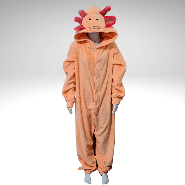 Kigurumi Pijama Macacão  - Axolote