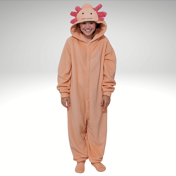 Kigurumi Pijama Macacão  - Axolote