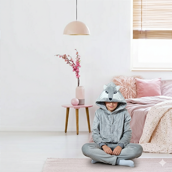 Kigurumi Pijama Macacão - Lobo