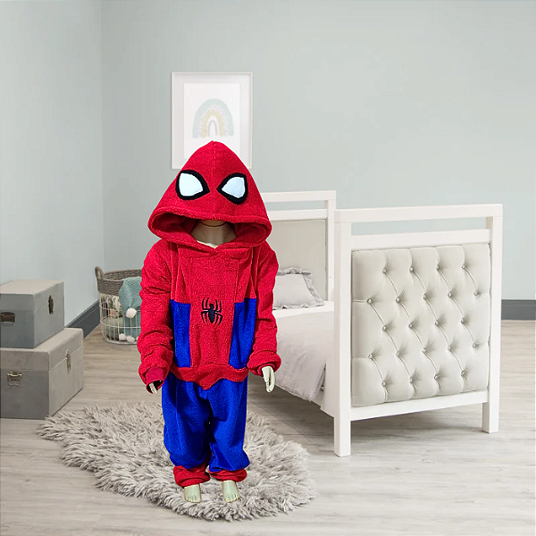 Kigurumi  Pijama Macacão  - Homem Aranha