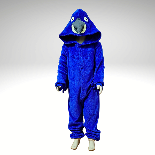 Kigurumi Pijama Macacão  - Arara Azul