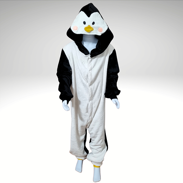 Kigurumi Pijama Macacão - Pinguim