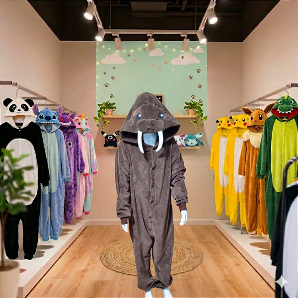 Kigurumi Pijama Macacão - Leão Marinho