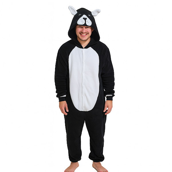 Kigurumi Pijama Macacão - Buldogue