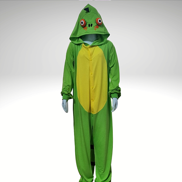 Kigurumi Pijama Macacão Malha - Lagarto