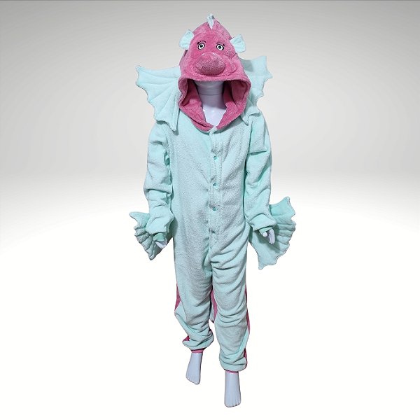 Kigurumi Pijama Macacão  - Cavalo Marinho