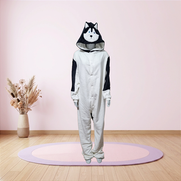 Kigurumi Pijama Macacão - Husky