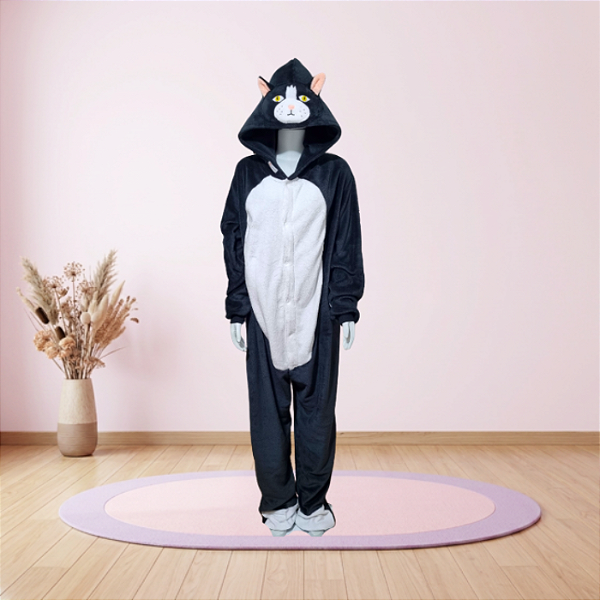 Kigurumi Pijama Macacão - Gato Frajolinha