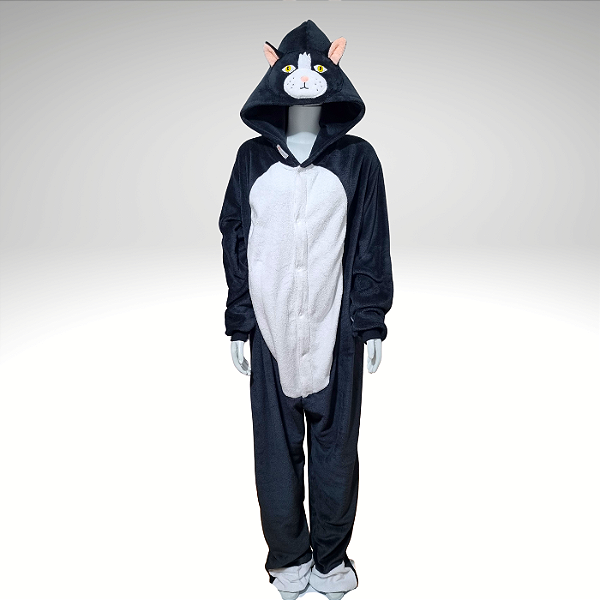 Kigurumi Pijama Macacão  - Gato Frajolinha