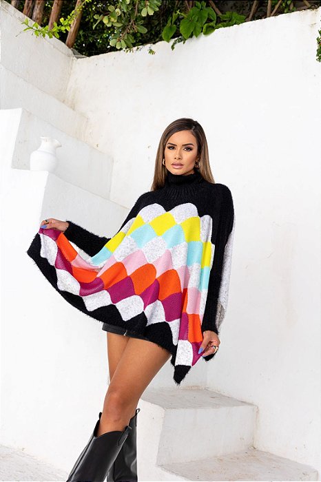 Poncho hotsell sweater dress