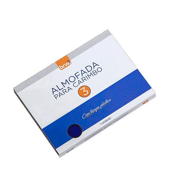 ALMOFADA CARIMBO N.3 AZ (azul)  BRW