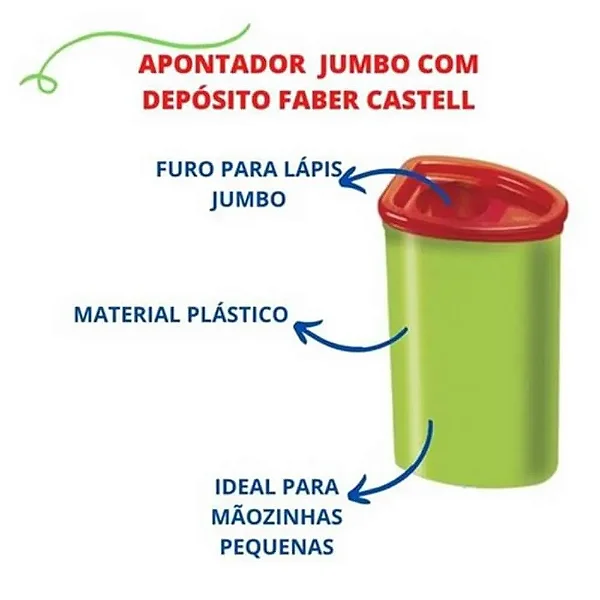 APONTADOR C/ DEPOSITO JUMBO FABER-CASTELL