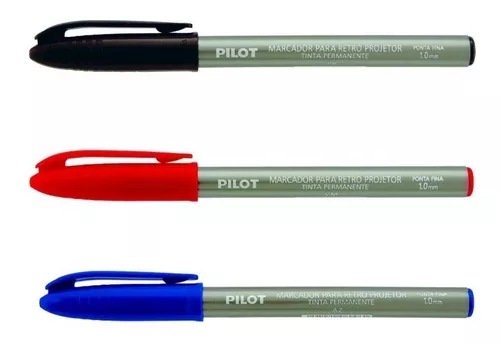 CANETA  RETROPROJETOR PILOT  1.0MM AZ-VM-PT