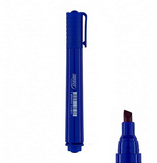 CANETA PINCEL ATOMICO AZUL BRW