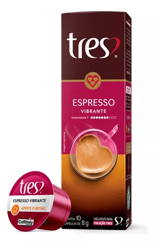 CAPSULA CAFE TRES ESPRESSO VIBRANTE  COM 10 CAP 8G