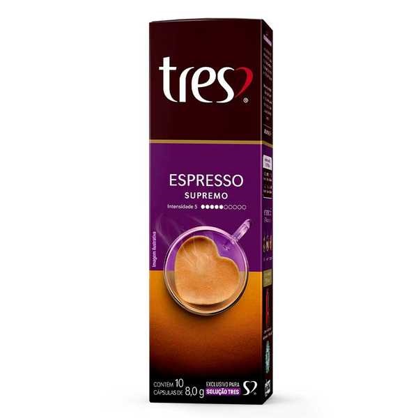CAPSULA CAFE TRES SUPREMO COM 10 CAP 8G