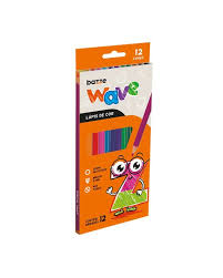 LAPIS DE COR 12 CORES WAVE 612942 BAZZE