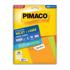 ETIQUETA LASER/JET CARTA 6089 16,93x44,45 PIMACO CX C/10F