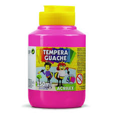 TINTA GUACHE 250 ML ROSA ACRILEX